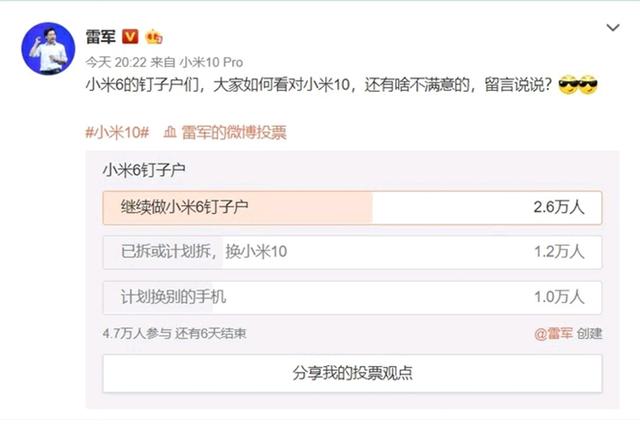 半数小米6用户依然不换手机！小米10已经很给力，究竟差在哪