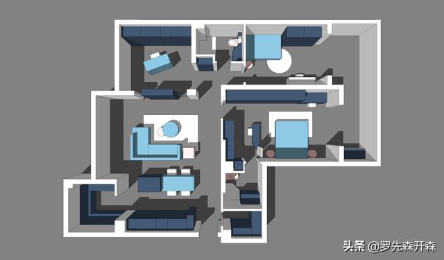 杭州·135㎡现代简约实用风家居装修设计实景；实用才是王道