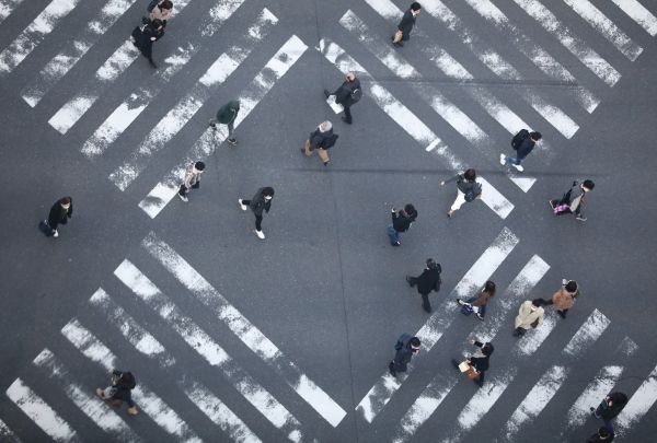 图为日本东京街头。新华社