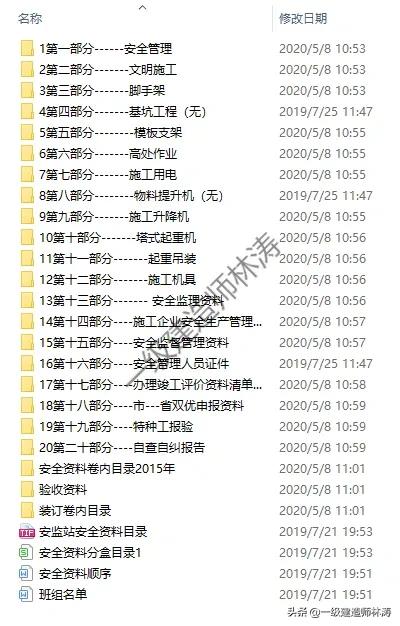 工程项目全套安全资料模板丨一个14W平省优项目所有安全资料合集