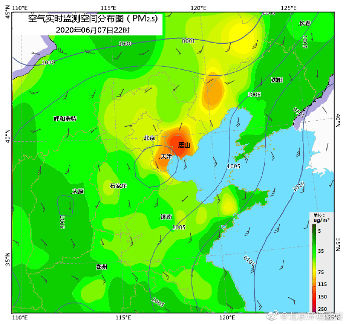 图片来自@北京环境监测